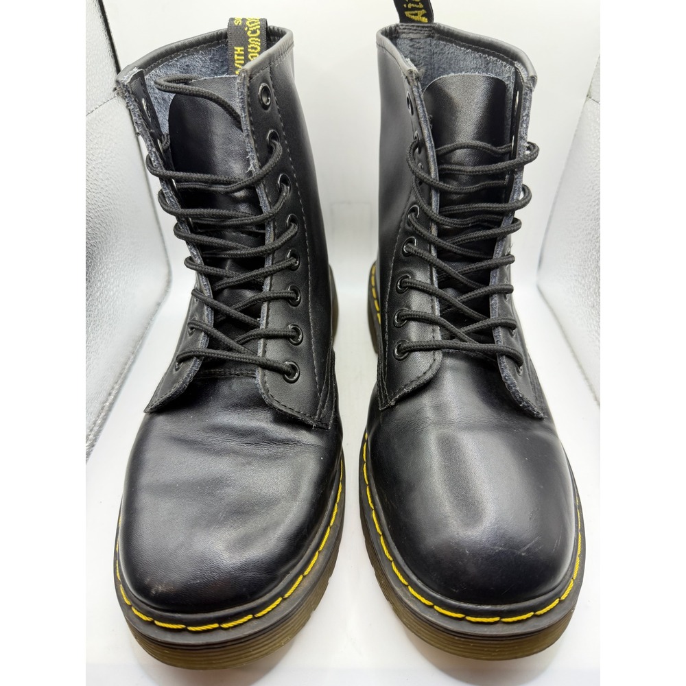Dr. Martens 1460 Black Smooth Leather 8 Eye Lace Up Combat Boots EU 42